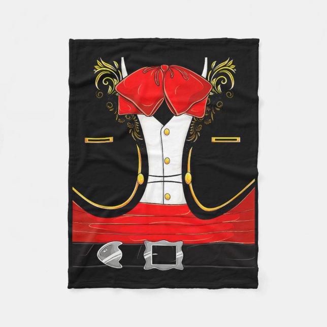 Couverture Polaire Costume d'Halloween Mariachi mexicain Charro Cinco (Devant)