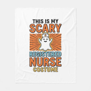 Couverture Polaire Costume d'infirmière diplômée effrayant Halloween