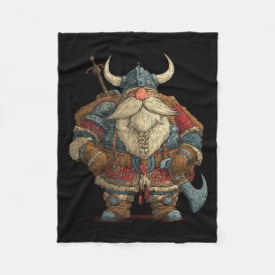 Couverture Polaire Costume drôle de Père Noël Viking pour garçons et