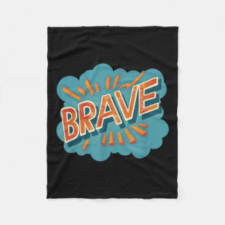 Couverture Polaire Costume Emblème Brave Pour Garçons Et Filles Cool