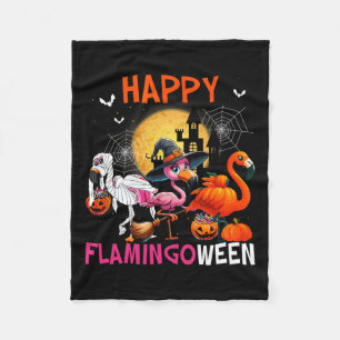 Couverture Polaire Costume Flamant rose rose d'Halloween Squelette so