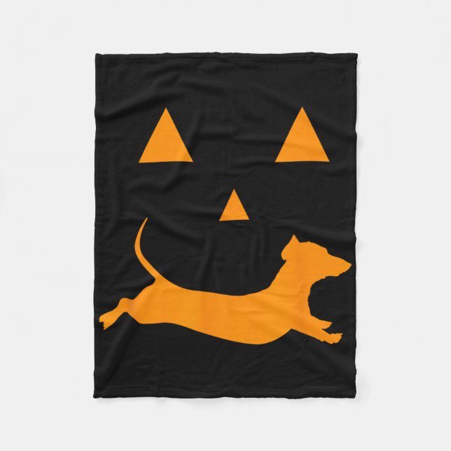 Couverture Polaire Costume Jack-o-lanterne du Citrouille d'Halloween  (Devant)