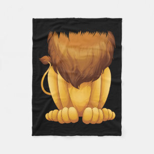 Couverture Polaire Costume Lion sans tête mignon Halloween Funny Gros