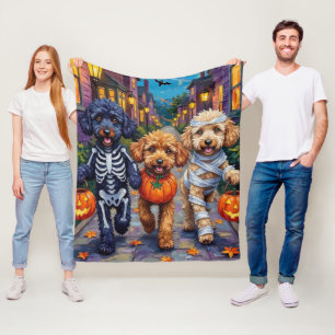 Couverture Polaire Costumes d'Halloween pour chiens caniches en quête