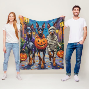 Couverture Polaire Costumes d'Halloween pour chiens Doberman allant c