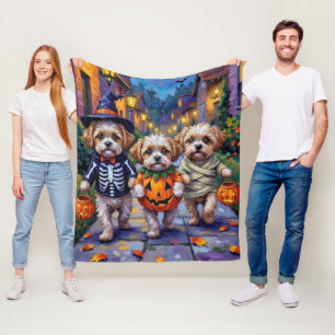 Couverture Polaire Costumes d'Halloween pour chiens Shih Tzu allant c