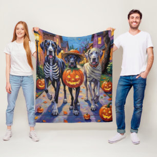 Couverture Polaire Costumes d'Halloween pour Great Dane en tournée de