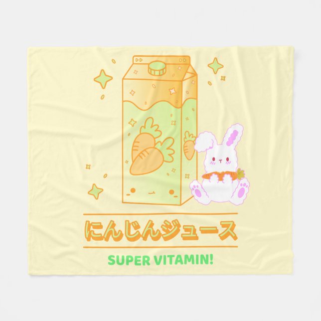 COUVERTURE POLAIRE COSY BUNNY AVEC JUS DE CARROT (Devant (Horizontal))