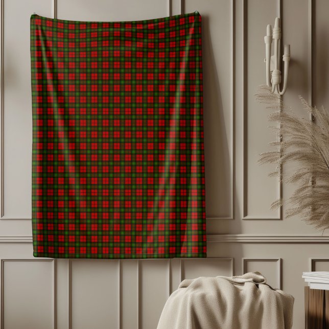Couverture Polaire Cosy Holiday Classic Tartan Plaid Motif (Cozy Holiday Classic Tartan Plaid Pattern Fleece Blanket)