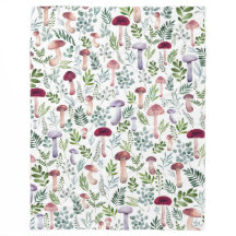Cosy Watercolor Champignons Motif