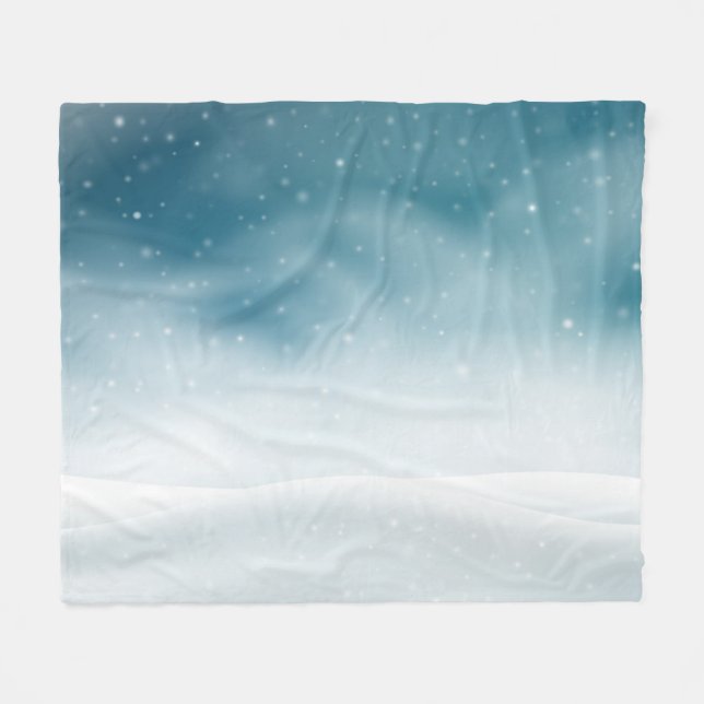 Couverture Polaire Cosy Winter Wonderland - Snowland (Devant (Horizontal))