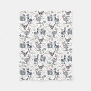 Couverture Polaire Cottage coeur Poster de animal lunaire