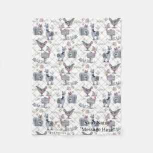 Couverture Polaire Cottage coeur Poster de animal lunaire