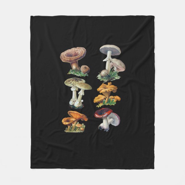 Couverture Polaire Cottagecore Mushrooms Goblincore Aesthetic Mushroo (Devant)