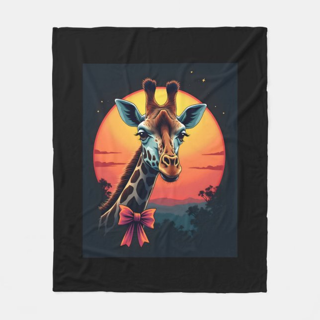 Couverture Polaire Cou de girafe comme un Rollercoaster Run Funny Ret (Devant)