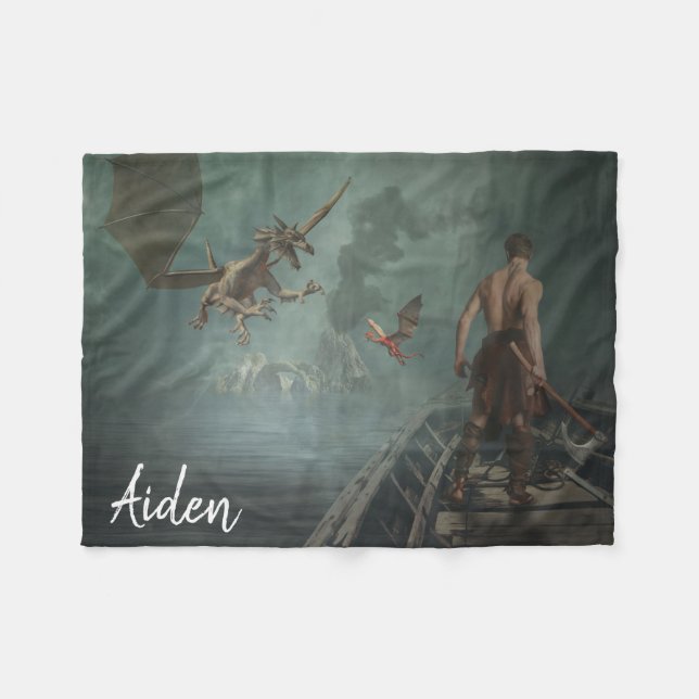 Couverture Polaire Couche de dragon (Devant (Horizontal))