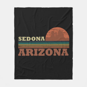 Couverture Polaire couché de soleil vintage arizona sedona