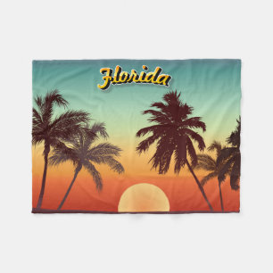Couverture Polaire Coucher du soleil de la Floride - illustration