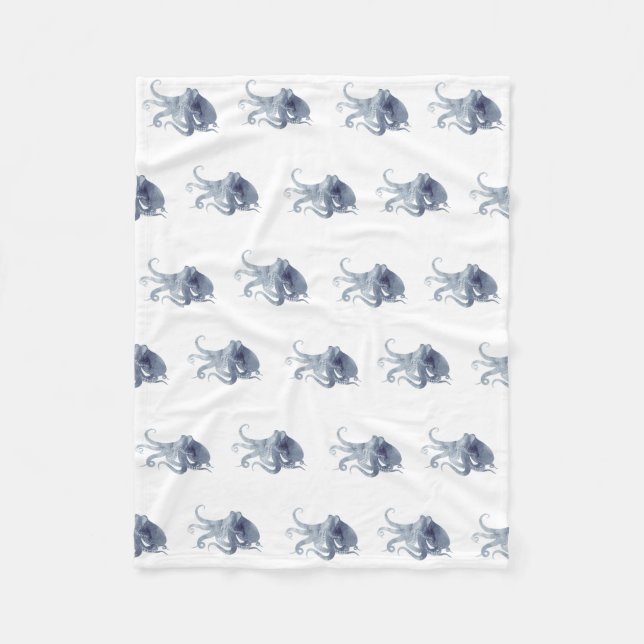 Couverture Polaire Couette confortable pour bébé Octopus (Devant)