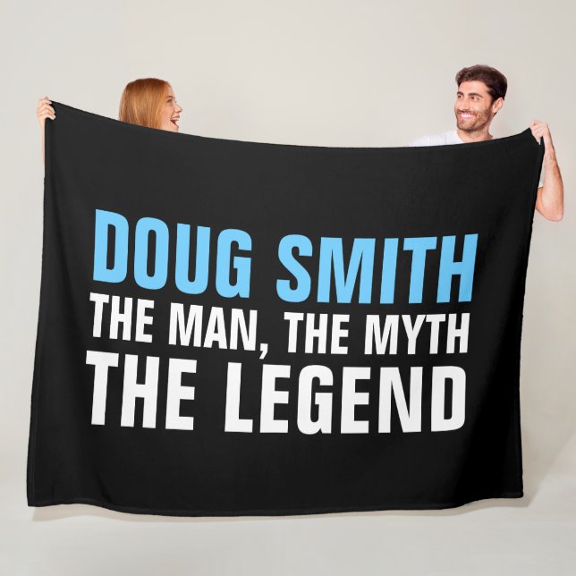 Couverture Polaire Couette d'anniversaire pour hommes (En situation)