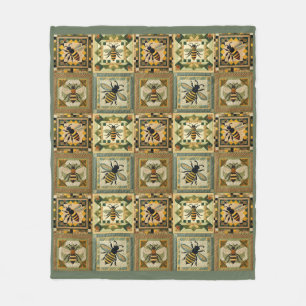 Couverture Polaire Couette Faux Honeybee
