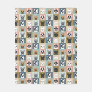 Couverture Polaire Couette mignonne des Bulldogs français - meilleur