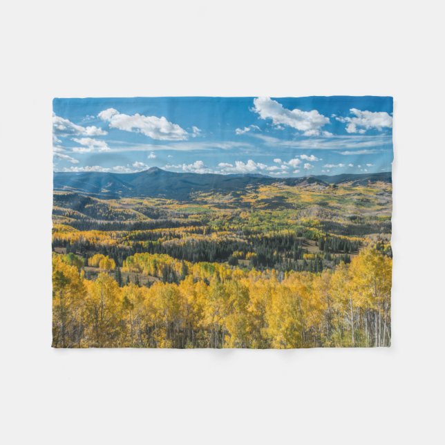 Couverture Polaire Couleur d'automne dans les Flat Tops | Forêt natio (Devant (Horizontal))