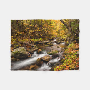 Couverture Polaire Couleur d'automne Jefferson Brook Montagnes blan