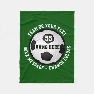 Couverture Polaire Couleur de la flotte de soccer personnalisée bon