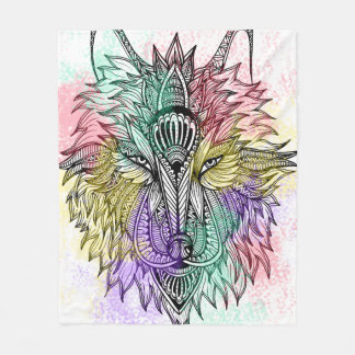 Couverture Polaire Couleur de loup solitaire