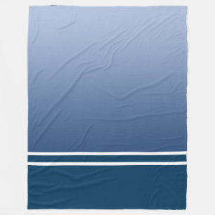 Couverture Polaire Couleur des dégradés - bleu et bleu foncé