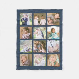 Couverture Polaire Couleur modifiable de 12 Carrés pour le collage p