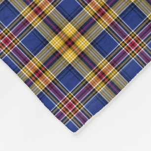 Couverture Polaire Couleur Royal Blue Plaid Murtagh Tartan