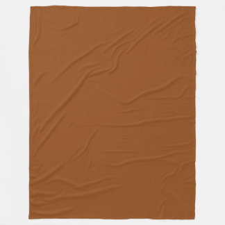 Couverture Polaire Couleur solide : Brown