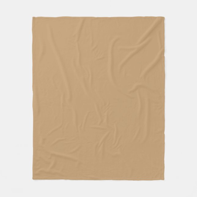 Couverture Polaire Couleur solide : Camel Brown / Tan (Devant)