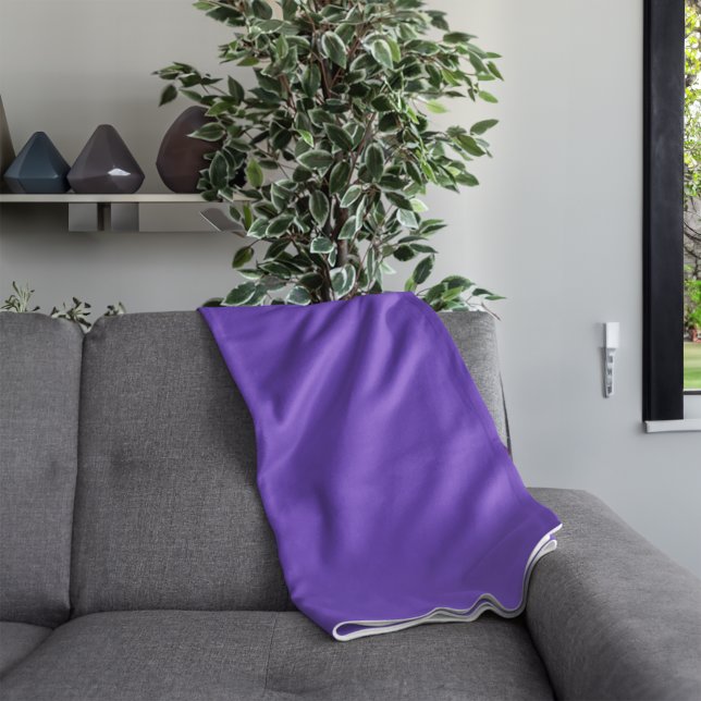 Couverture Polaire Couleur solide personnalisée (Créateur téléchargé)