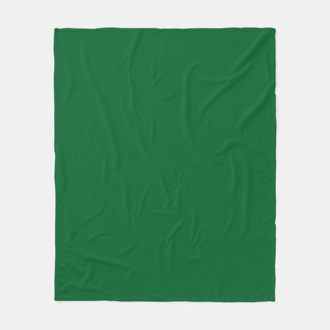 Couverture Polaire Couleur solide : vert forêt (Devant)