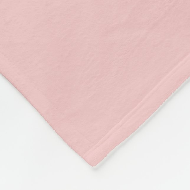 Couverture Polaire Couleur Uni Rose Clair (Coin)