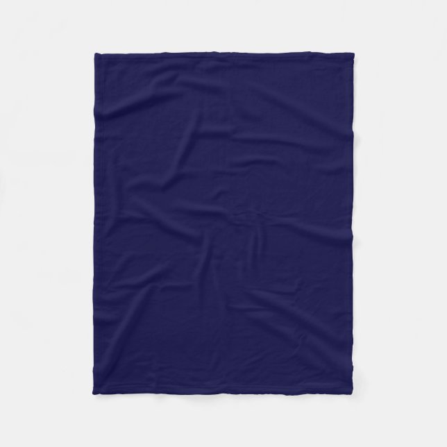 Couverture Polaire Couleur unie : Bleu marine (Devant)