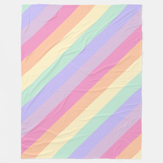 Couverture Polaire Couleurs arc-en-ciel tendance Modèle moderne éléga (Devant)