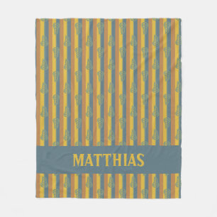 Couverture Polaire Couleurs Chaudes Chaudes Bâtons de crosse rétro et