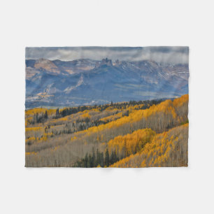 Couverture Polaire Couleurs d'automne sur les bosquets de trembles
