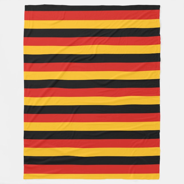 Couverture Polaire COULEURS DE DRAPEAU ALLEMANDE + vos idées (Devant)