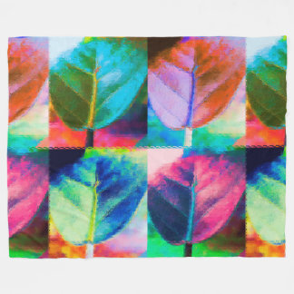 Couverture Polaire Couleurs feuille