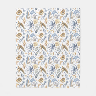 Couverture Polaire Couleurs neutres terreux pastel mer maritime