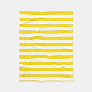 Couverture Polaire Couleurs tendance Jaune Blancs Modèle Élégant