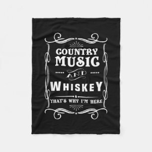 Couverture Polaire Country Music And Whiskey That's Why I'm Here