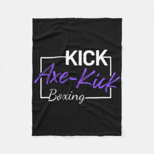 Couverture Polaire Coup de pied de hache de kickboxing