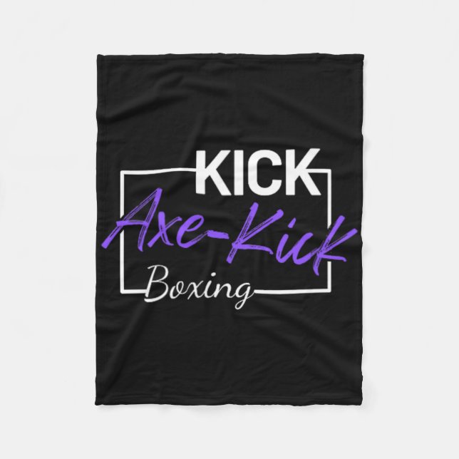 Couverture Polaire Coup de pied de hache de kickboxing (Devant)