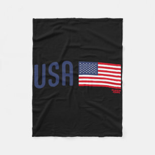 Couverture Polaire Coupe du Monde de Football des Supporters Usa 2026